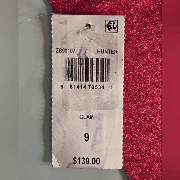 NWT Teeze Me Juniors' Off the Shoulder Satin Gown - Picture 9 of 9